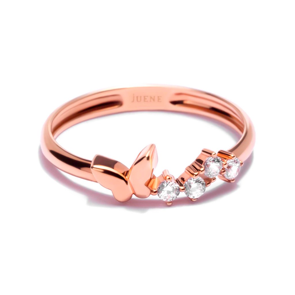Cincin Emas 8K - Elia Gold Ring - Brianeta Collection - Juene Jewelry