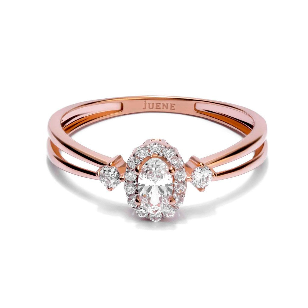 Cincin Emas 8k - Maza Gold Ring - Tally Collection - Juene Jewelry