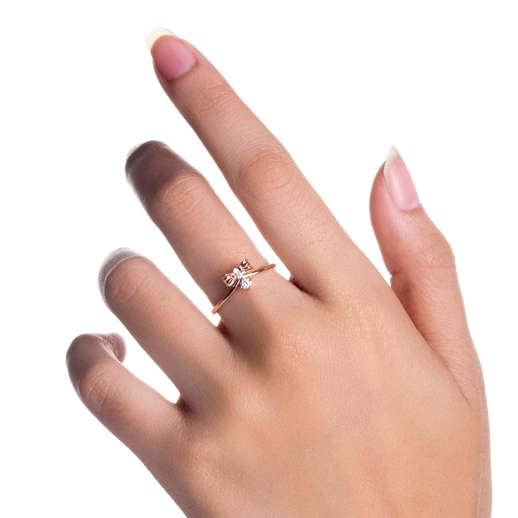 Cincin Emas 8k - Rane Gold Ring - Tally Collection - Juene Jewelry