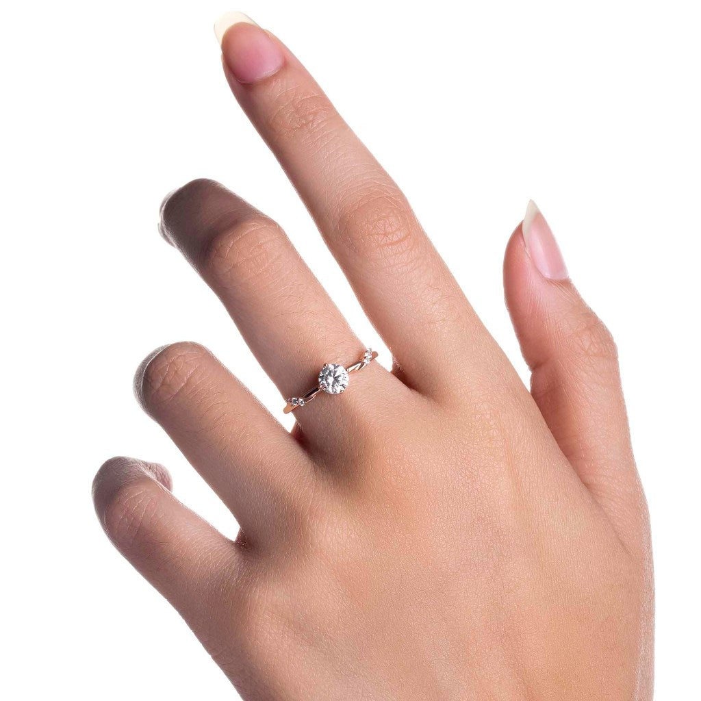 Cincin Emas 8k - Beca Gold Ring - Tally Collection - Juene Jewelry
