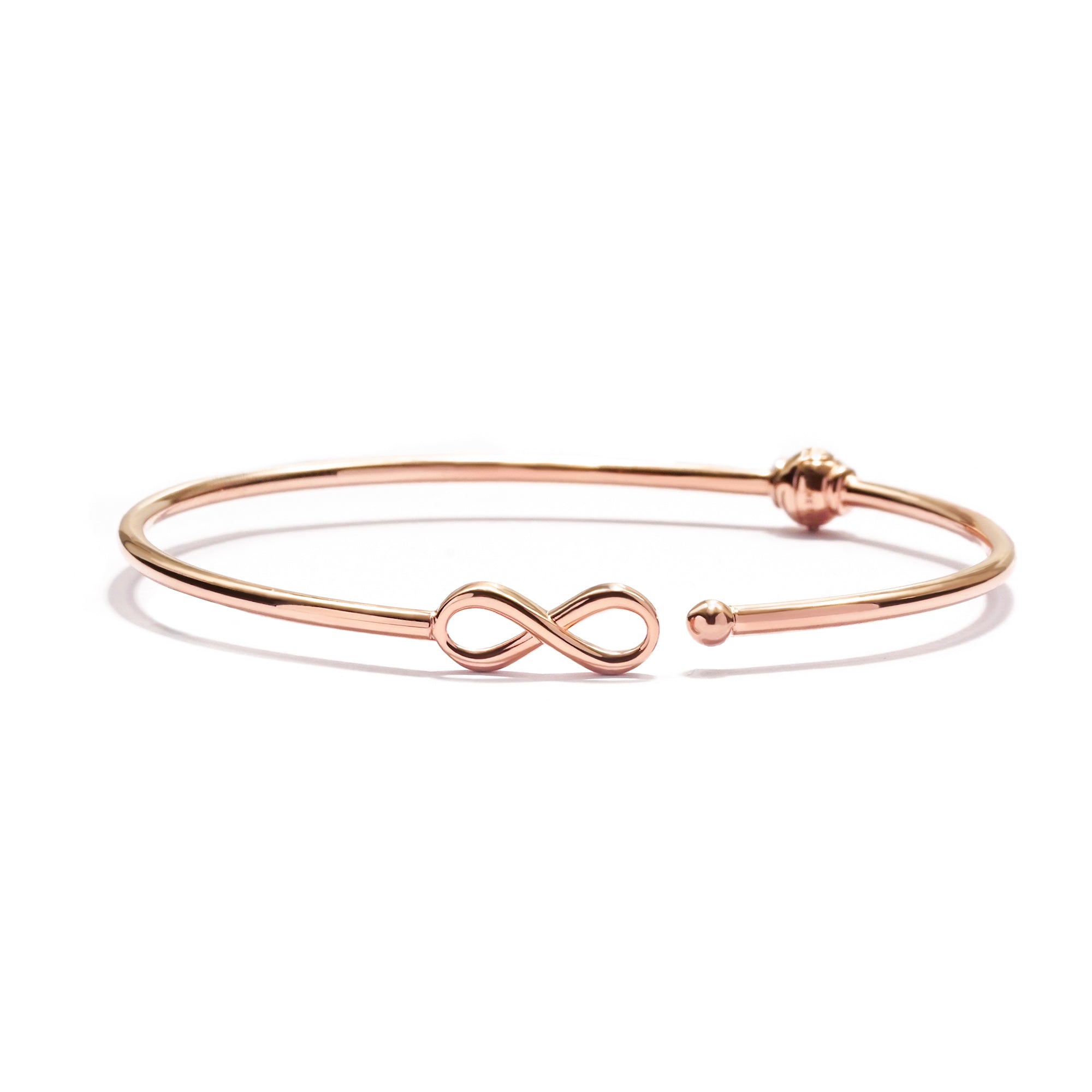 Infinity Gold Bangle - Twine Collection
