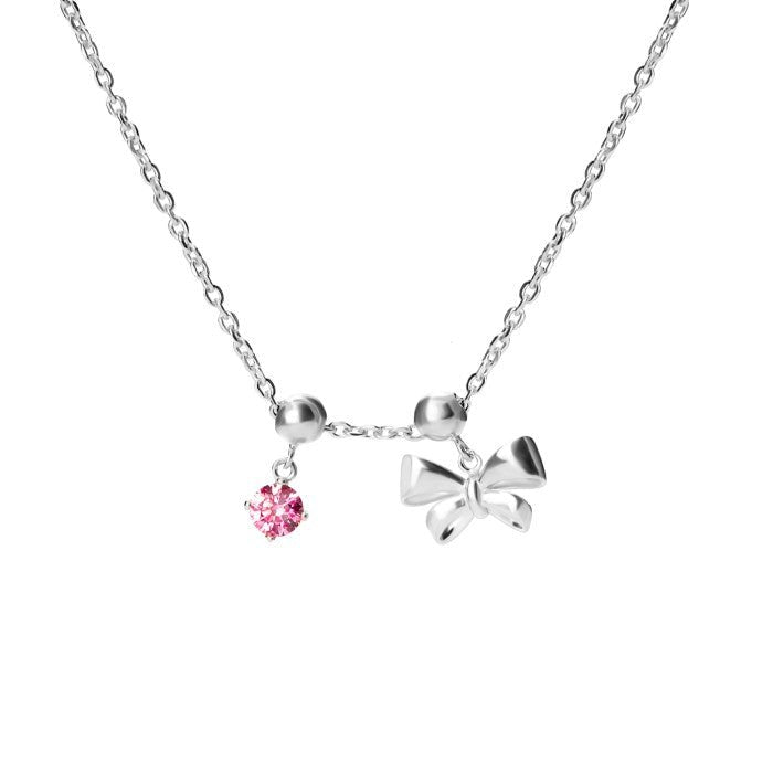 Kalung Rantai Emas 7k - Blushing Ribbon Gold Necklace - The Shades Collection - Juene Jewelry