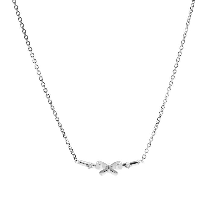 Kalung Rantai Emas 7k - Ribbon Gold Necklace - Twine Collection - Juene Jewelry
