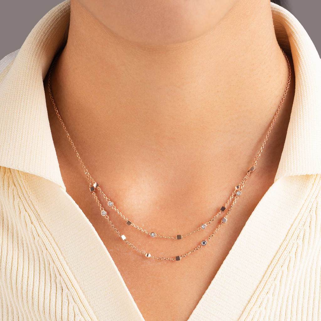 Kalung Serut Emas 7k - Arina Gold Necklace - Adorn Collection - Juene Jewelry - Juene