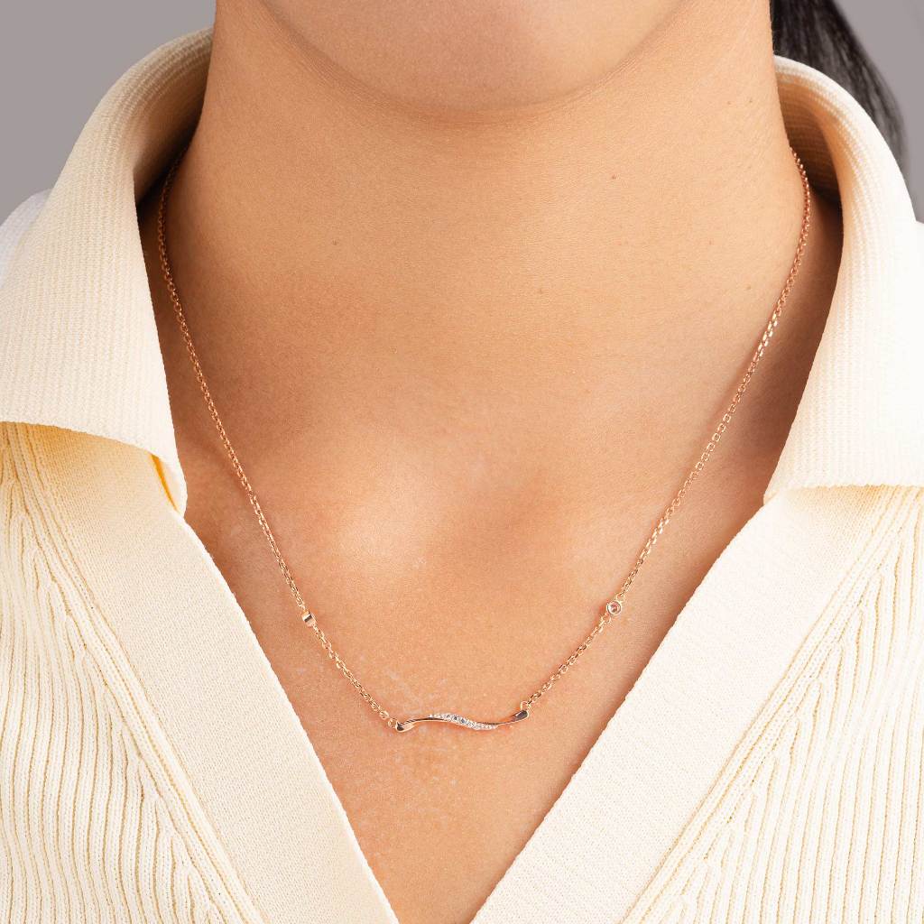 Kalung Serut Emas 7k - Chaza Gold Necklace - Adorn Collection - Juene Jewelry - Juene