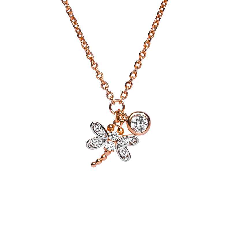 Kalung Serut Emas 7k - Dragonfly Gold Necklace - Garden Collection - Juene Jewelry - Juene