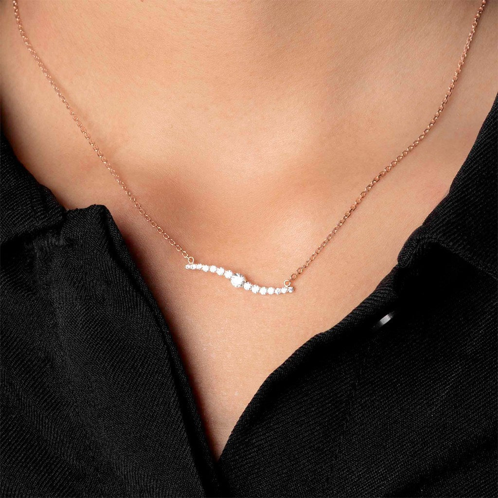Kalung Serut Emas 7k - Emilia Gold Necklace - Eternal Collection - Juene Jewelry - Juene