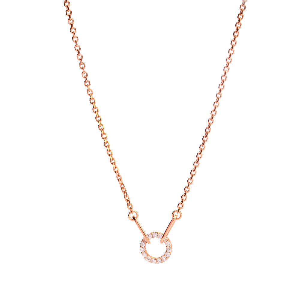 Kalung Serut Emas 7k - Erin Gold Necklace - Alaina Collection - Juene Jewelry - Juene