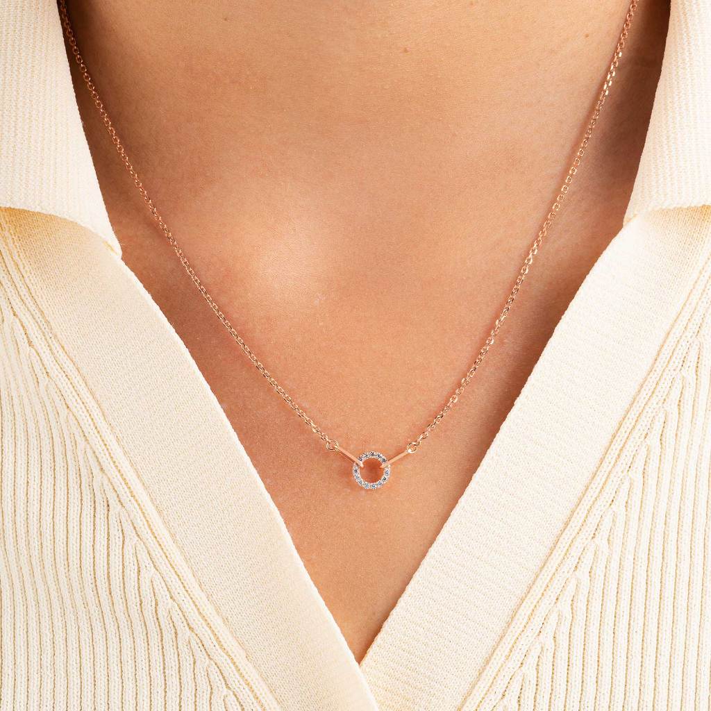 Kalung Serut Emas 7k - Erin Gold Necklace - Alaina Collection - Juene Jewelry - Juene