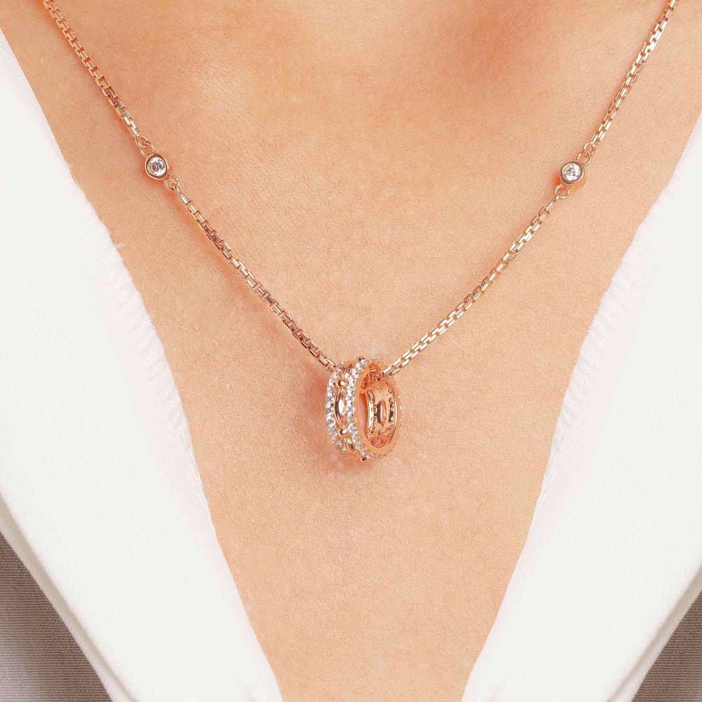 Kalung Serut Emas 7k - Isana Gold Necklace - Dotsy Collection - Juene Jewelry - Juene