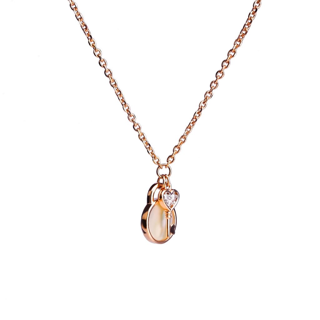 Kalung Serut Emas 7k - Key Pearl Gold Necklace - Mother of Pearl Collection - Juene Jewelry - Juene