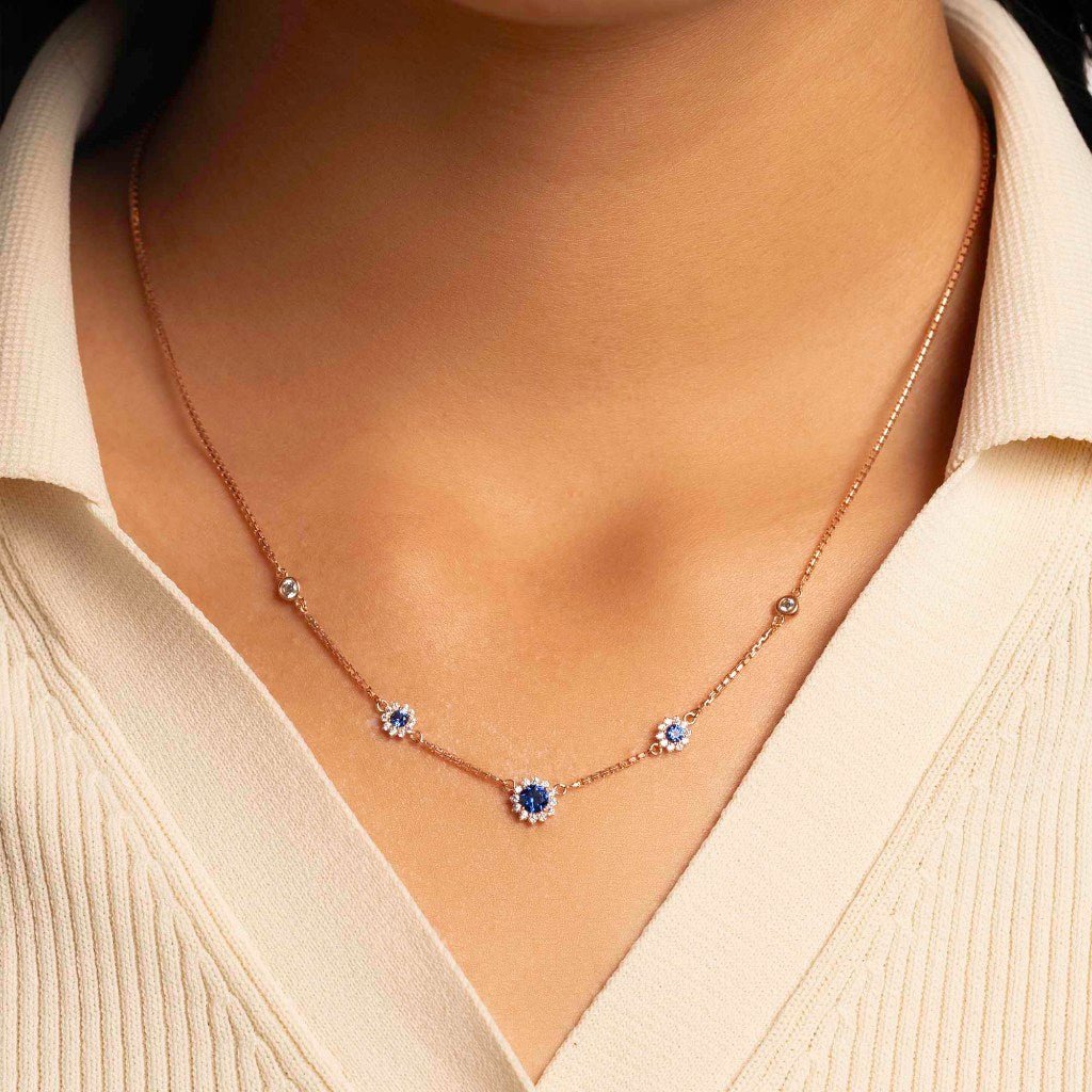 Kalung Serut Emas 7k - Kyna Gold Necklace - Moonveil Collection - Juene Jewelry - Juene