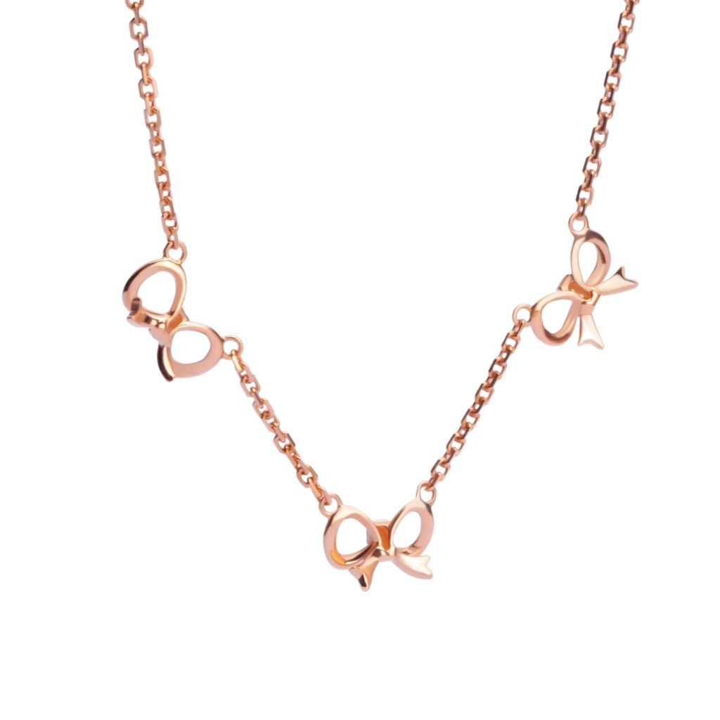 Kalung Serut Emas 7k - Mikhayla Gold Necklace - Treasure Collection - Juene Jewelry - Juene