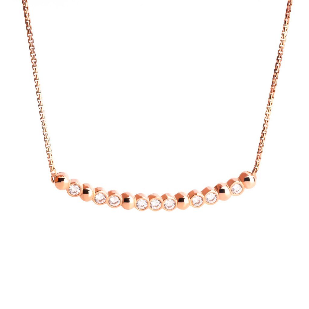 Kalung Serut Emas 7k - Rovia Gold Necklace - Dotsy Collection - Juene Jewelry - Juene