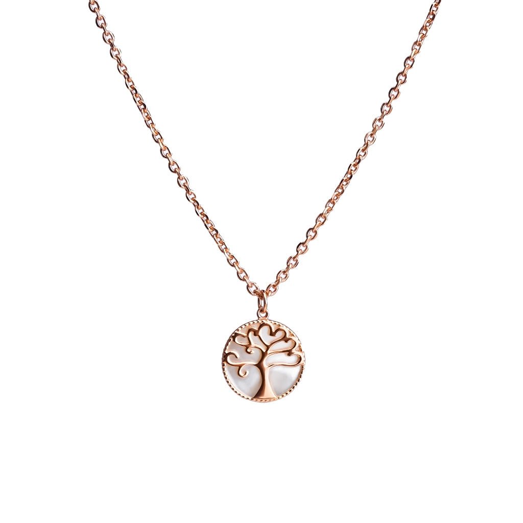 Kalung Serut Emas 7k - Tree Gold Necklace - Mother of Pearl Collection - Juene Jewelry - Juene