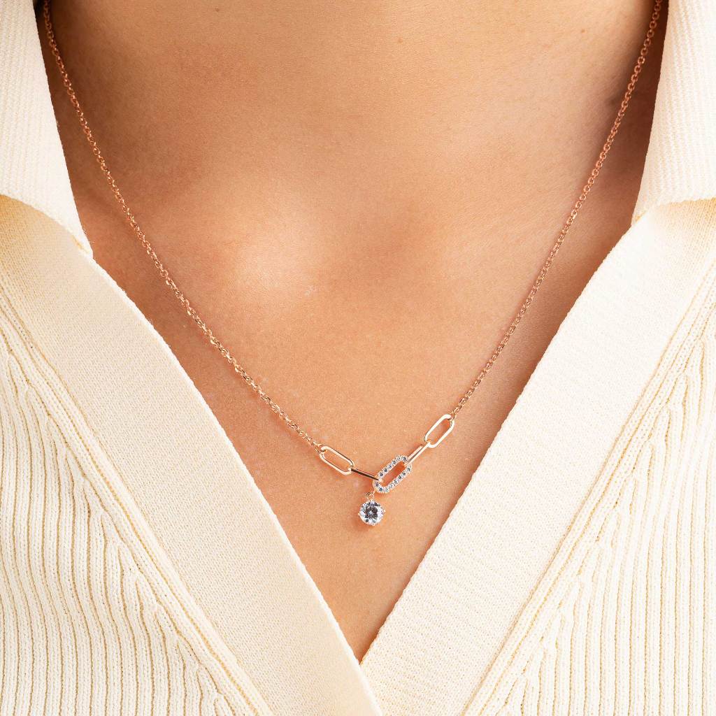 Kalung Serut Emas 7k - Vali Gold Necklace - Alaina Collection - Juene Jewelry - Juene