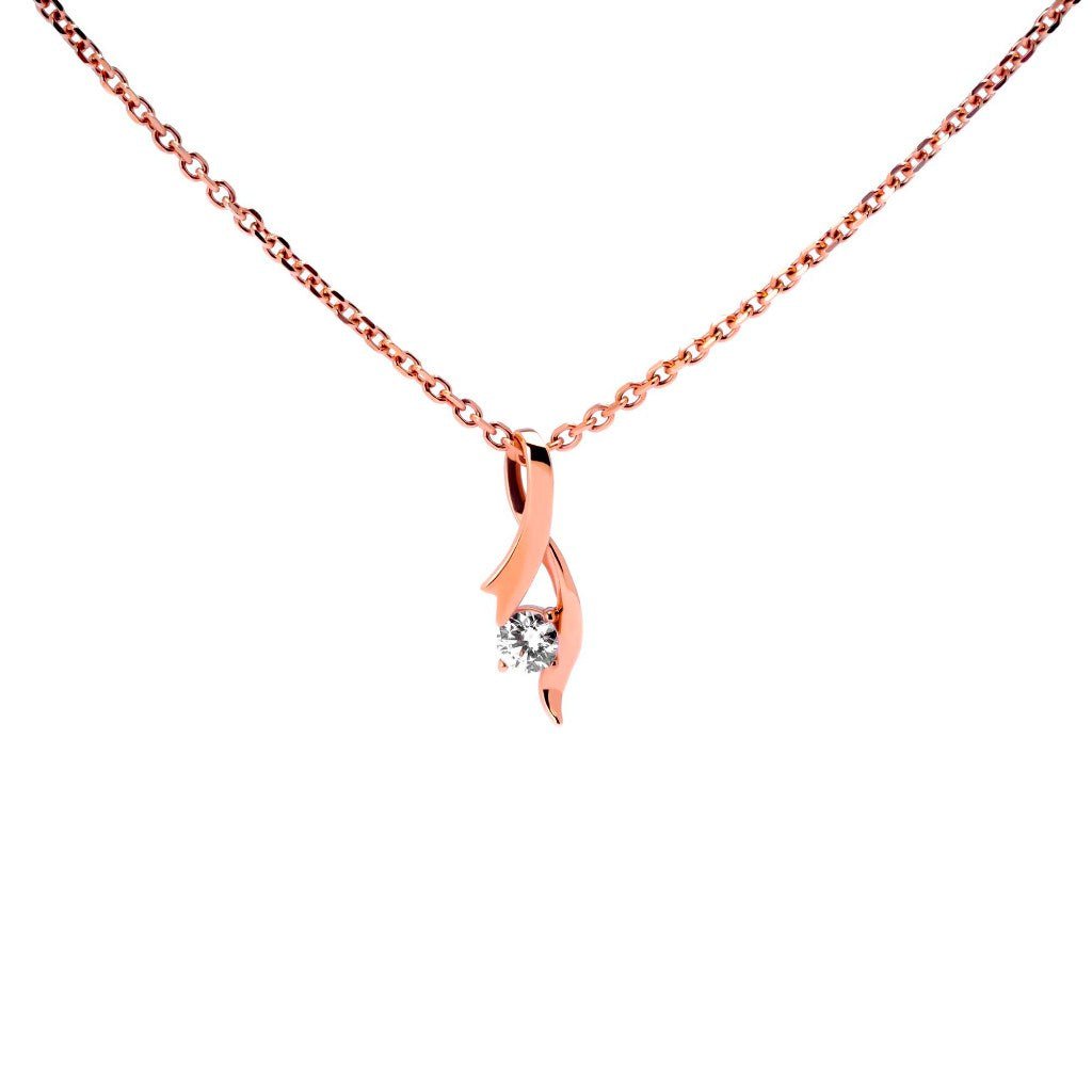 Kalung Serut Emas 8k - Clara Gold Necklace - Evelina Collection - Juene Jewelry - Juene Jewelry