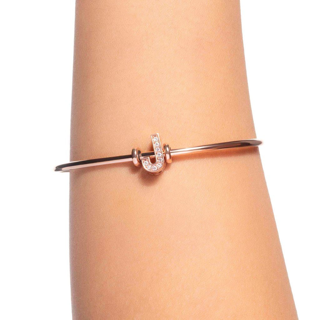 Liontin Emas 7k - Alphabet J Gold Charm - Dear You Collection - Juene Jewelry - Juene