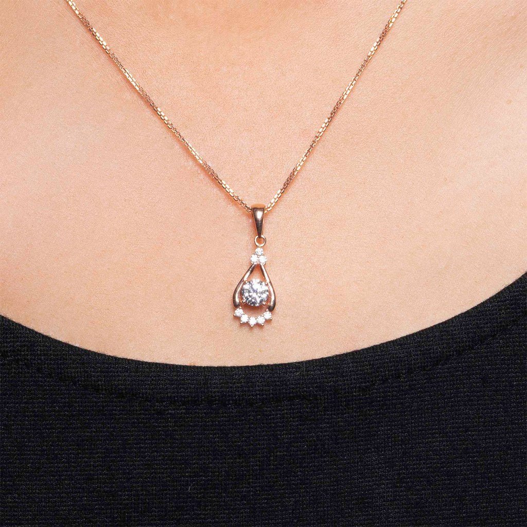 Liontin Emas 7k - Anne Gold Pendant - Lumina Collection - Juene Jewelry - Juene