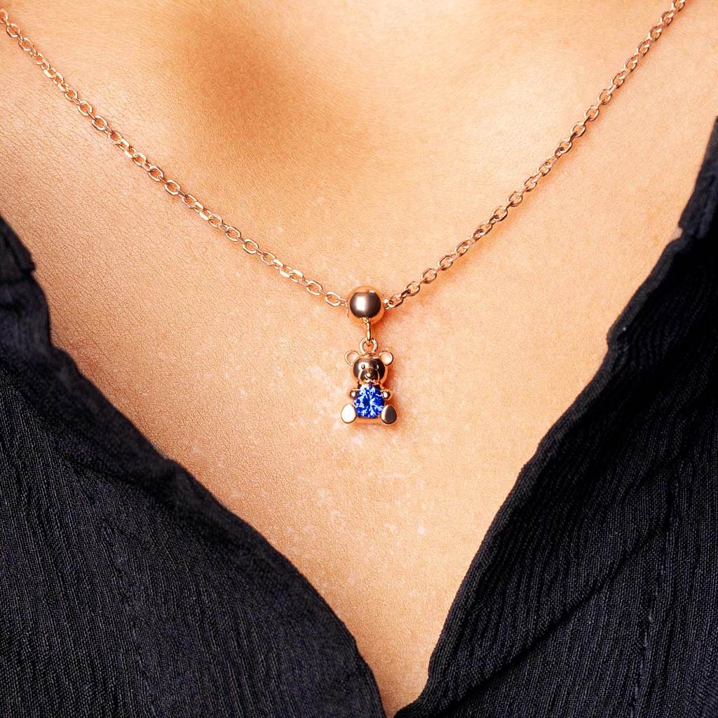 Liontin Emas 7k - Bear Gold Charm - With Love Collection - Cassandra Lee x Juene Jewelry - Juene