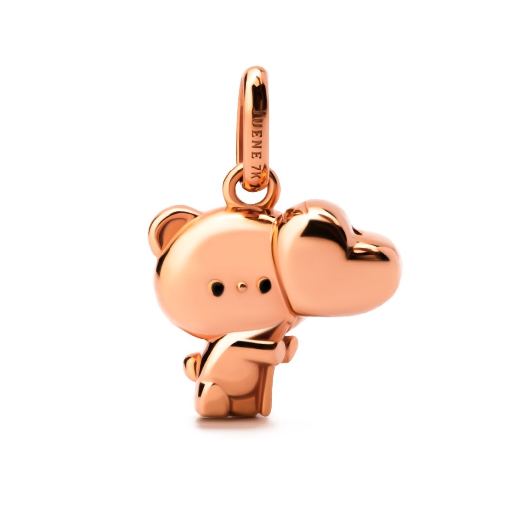 Liontin Emas 7k - Bear Gold Pendant - Bubbly Collection - Juene Jewelry - Juene