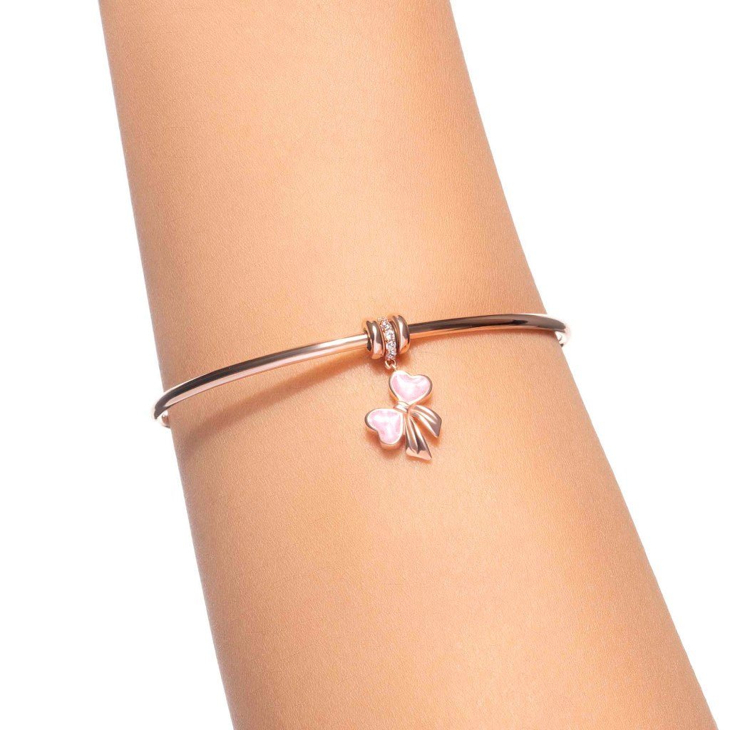 Liontin Emas 7k - Bow Gold Charm - Dear You Collection - Juene Jewelry - Juene