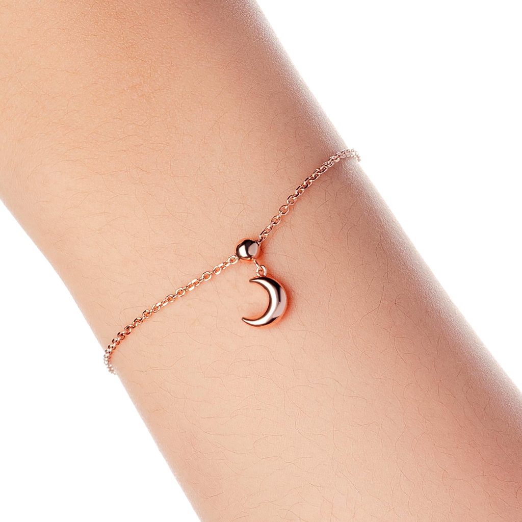 Liontin Emas 7k - Moon Gold Charm - With Love Collection - Cassandra Lee x Juene Jewelry - Juene