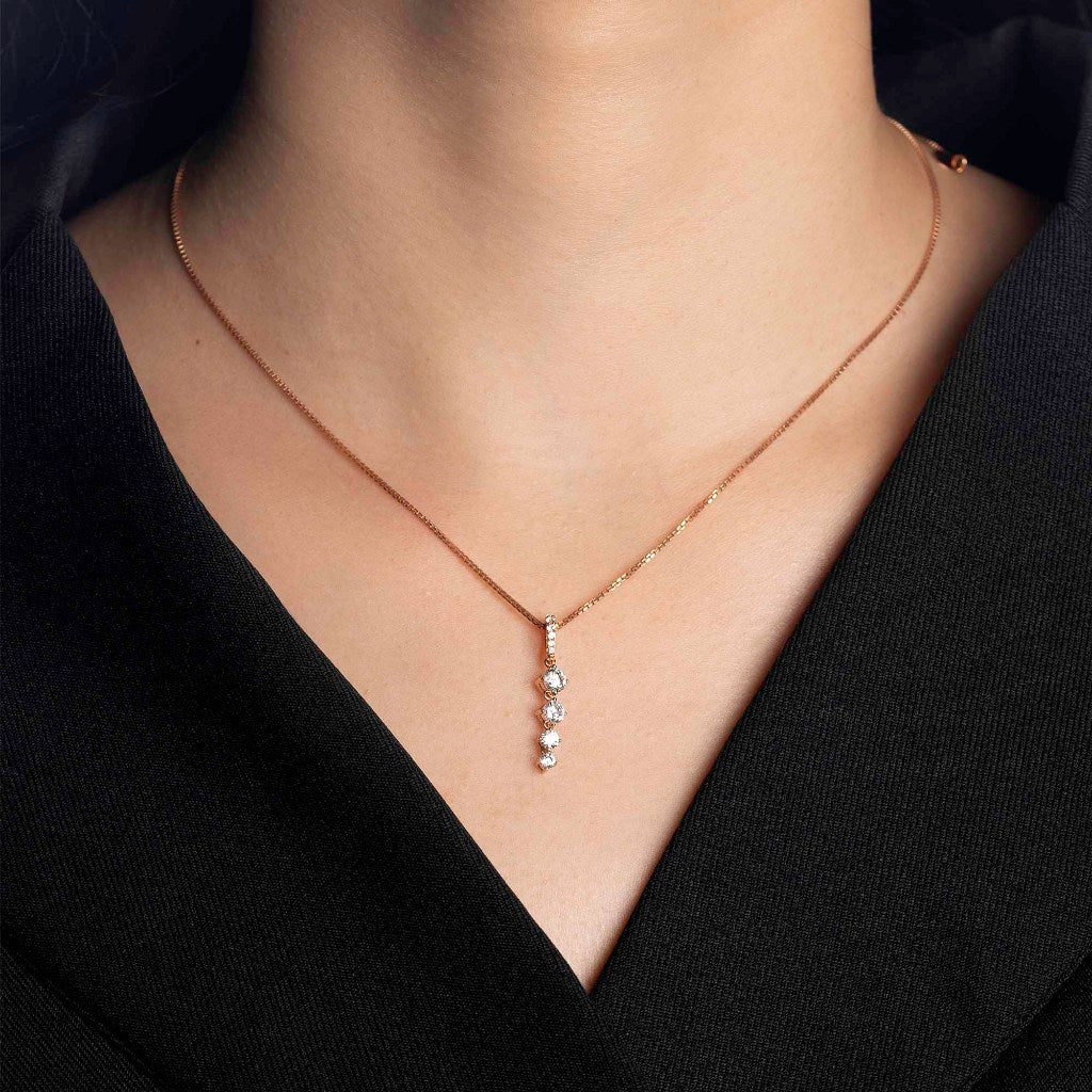 Liontin Emas 7k - Rona Gold Pendant - Glacia Collection - Juene Jewelry - Juene