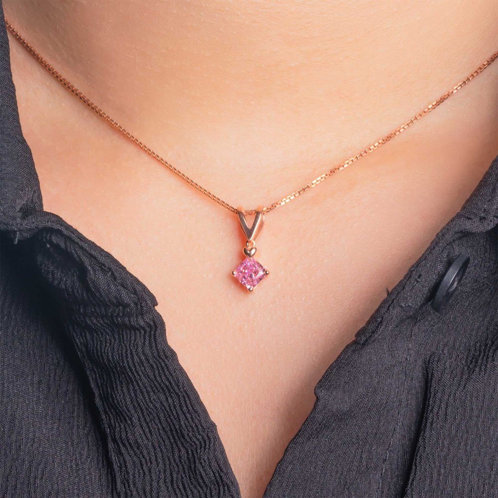 Liontin Emas 7k - Rosette Gold Pendant - Pinky Crush Collection - Juene Jewelry - Juene