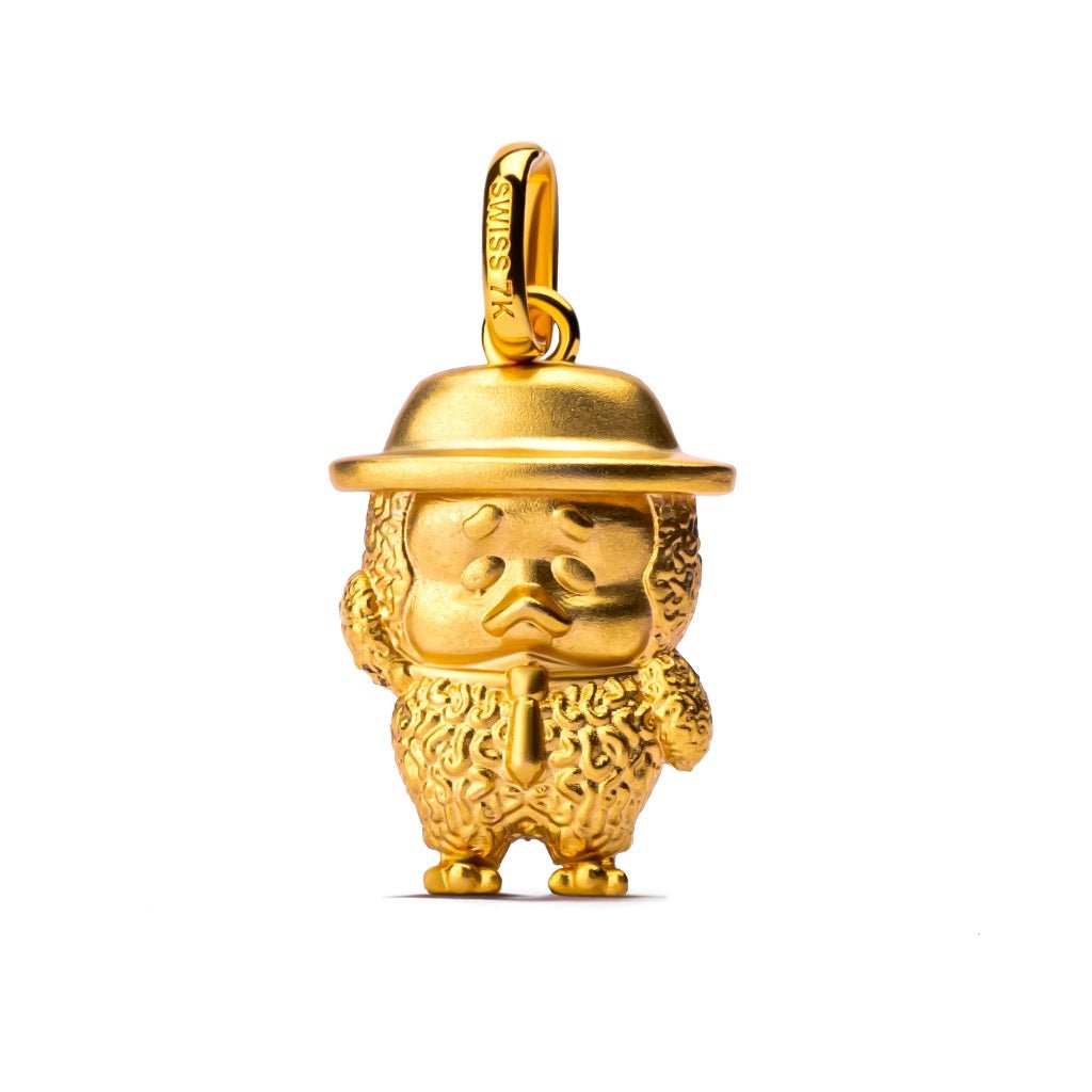 Liontin Emas 7k - Sad Duck Gold Pendant - Dazzling Juene Collection - Juene Jewelry - Juene