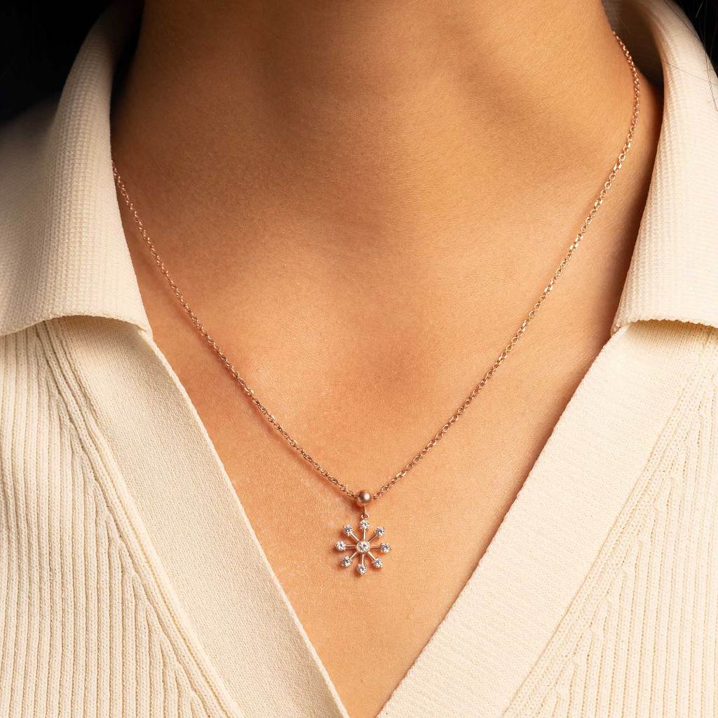 Liontin Emas 7k - Snow Gold Charm - Velina Collection - Juene Jewelry - Juene