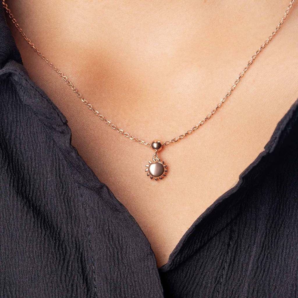 Liontin Emas 7k - Sun Gold Charm - With Love Collection - Cassandra Lee x Juene Jewelry - Juene