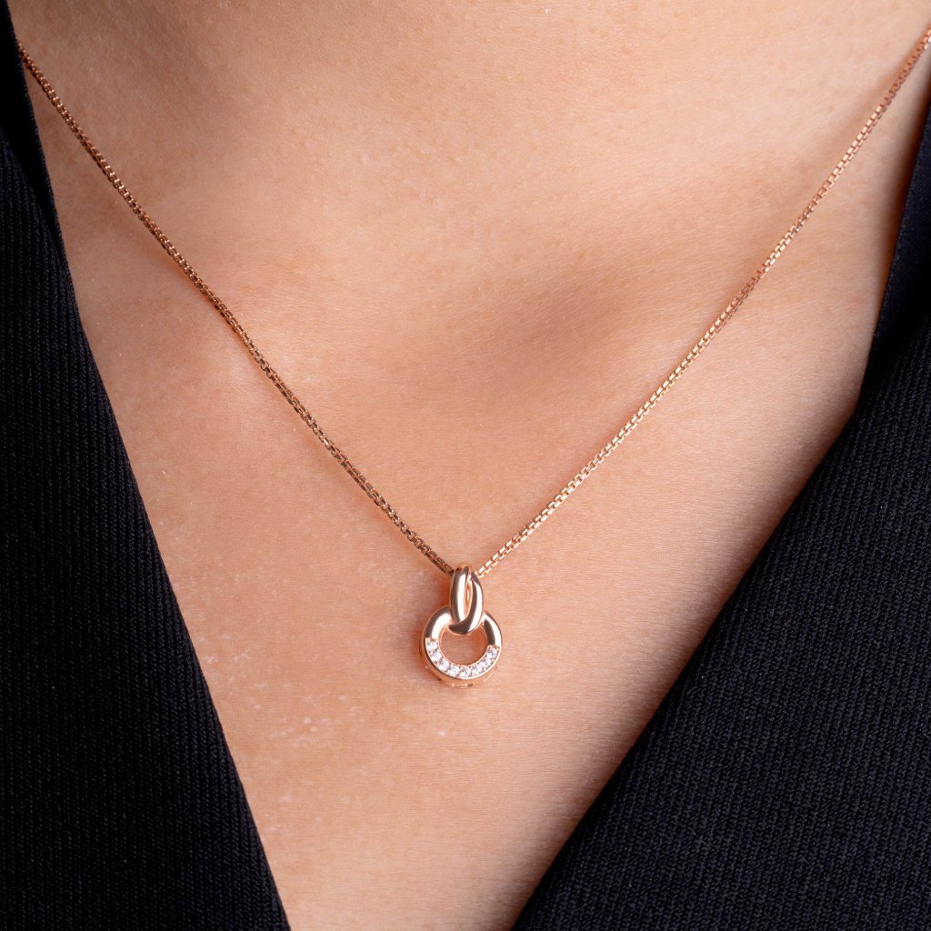 Liontin Emas 8K - Anne Gold Pendant - Viviene Collection - Juene Jewelry - Juene