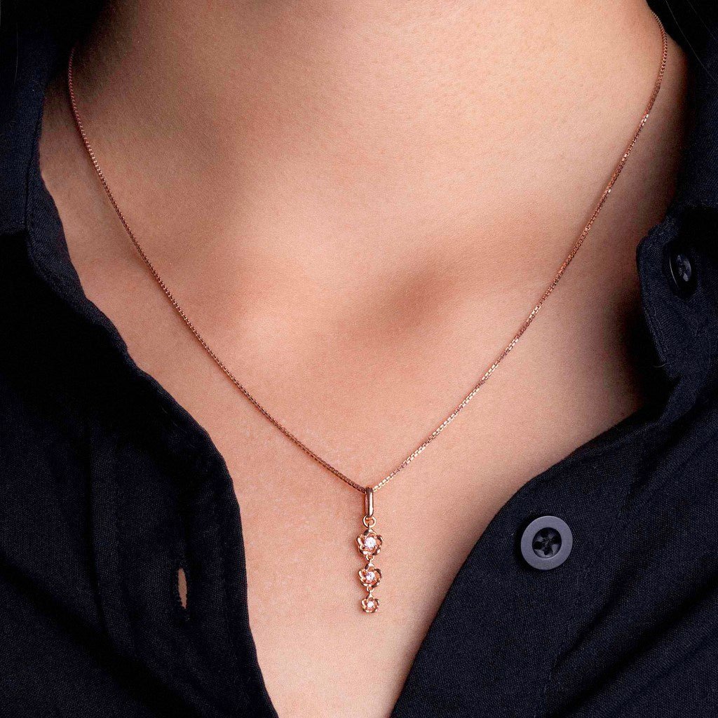 Liontin Emas 8K - Camila Gold Pendant - Flux Collection - Juene Jewelry - Juene Jewelry