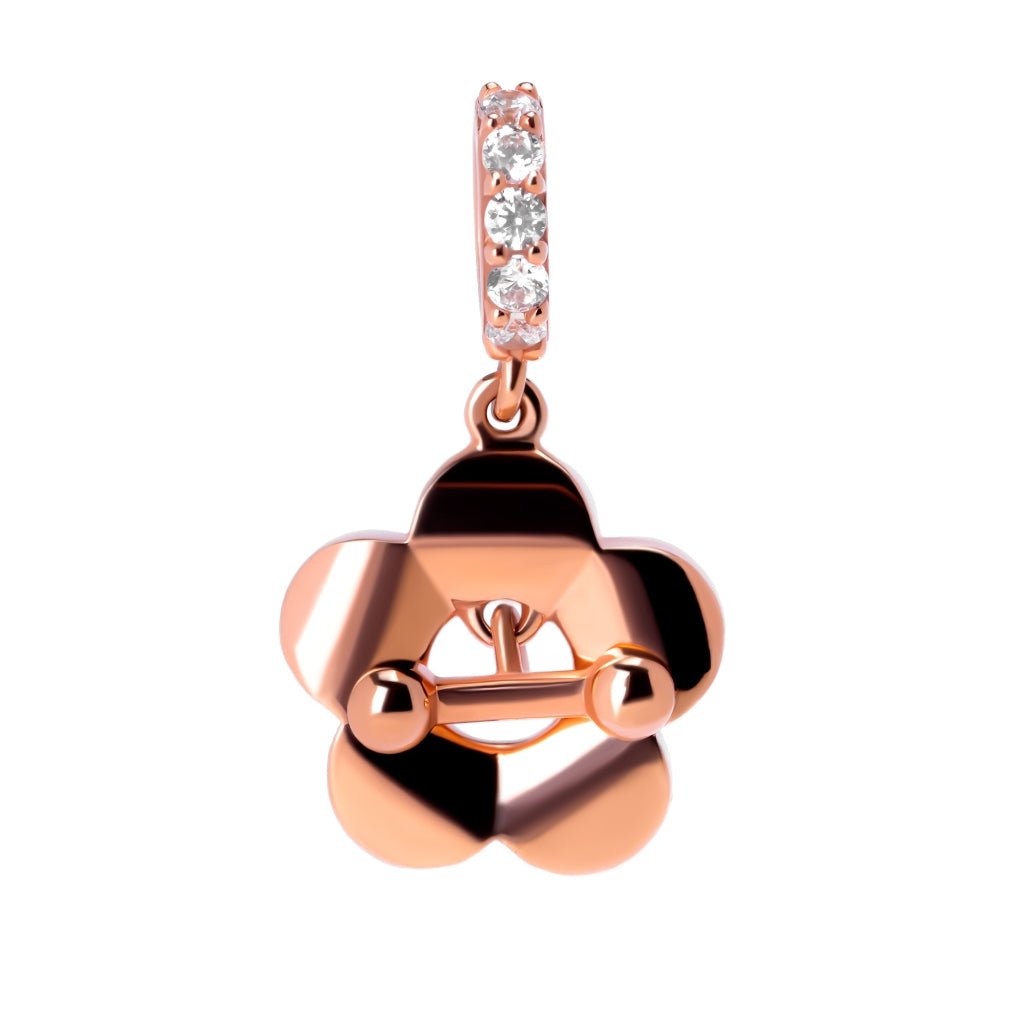 Liontin Emas 8k - Daisy Gold Charm - Evelina Collection - Juene Jewelry - Juene Jewelry