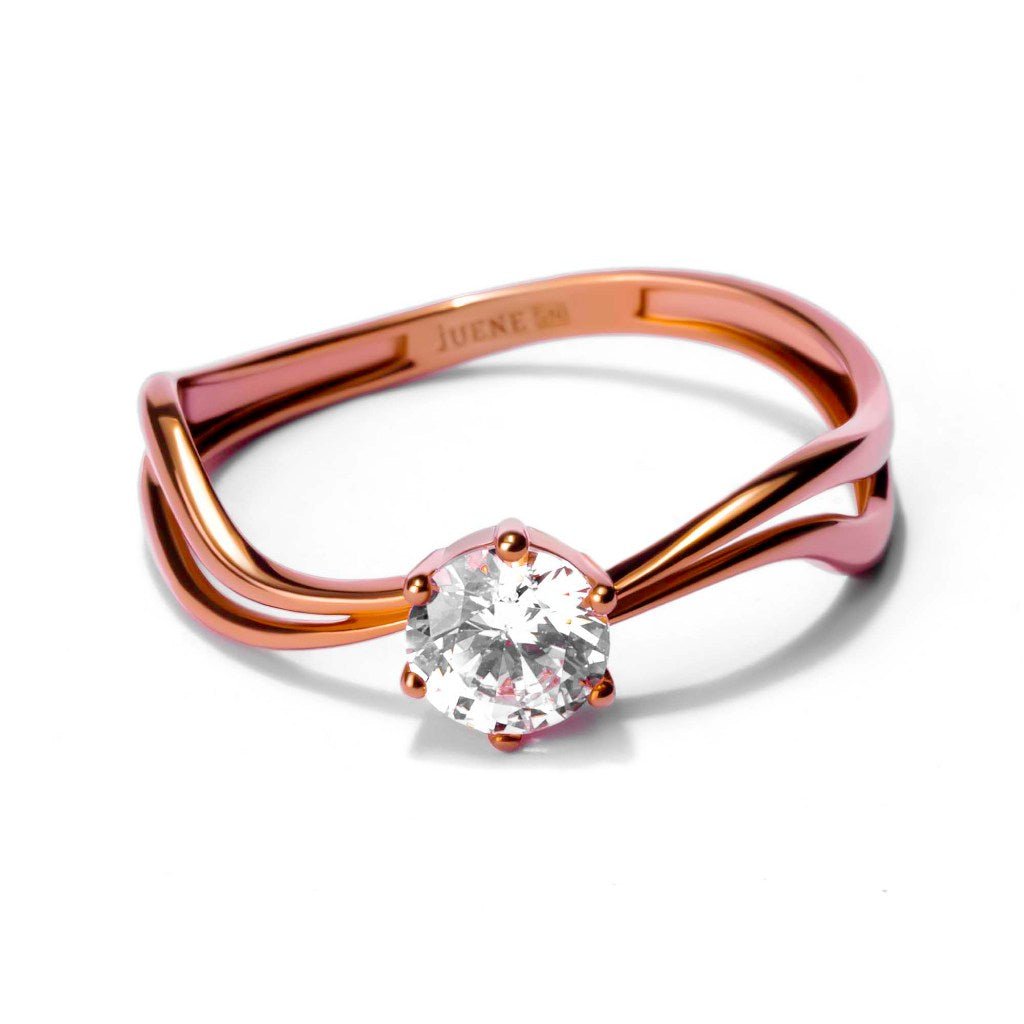 Liontin Emas 8K - Hada Gold Ring - Flux Collection - Juene Jewelry - Juene Jewelry
