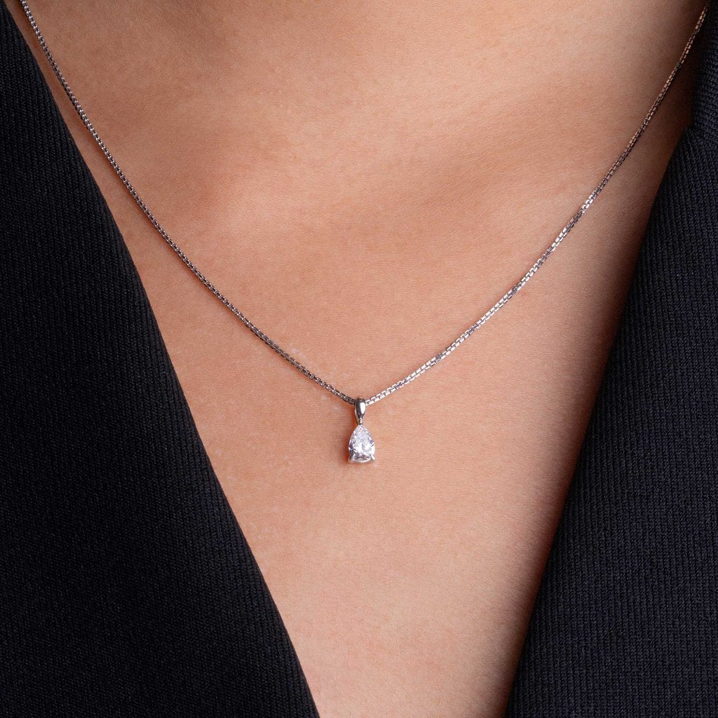 Liontin Emas 8K - Teardrop Gold Pendant - Terra Collection - Juene Jewelry - Juene