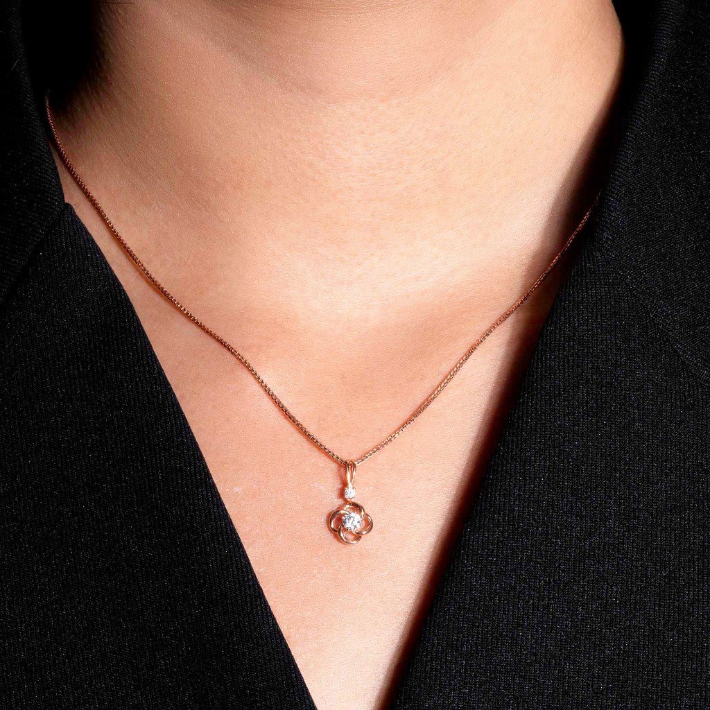 Liontin Emas 8K - Vera Gold Pendant - Veya Collection - Juene Jewelry - Juene
