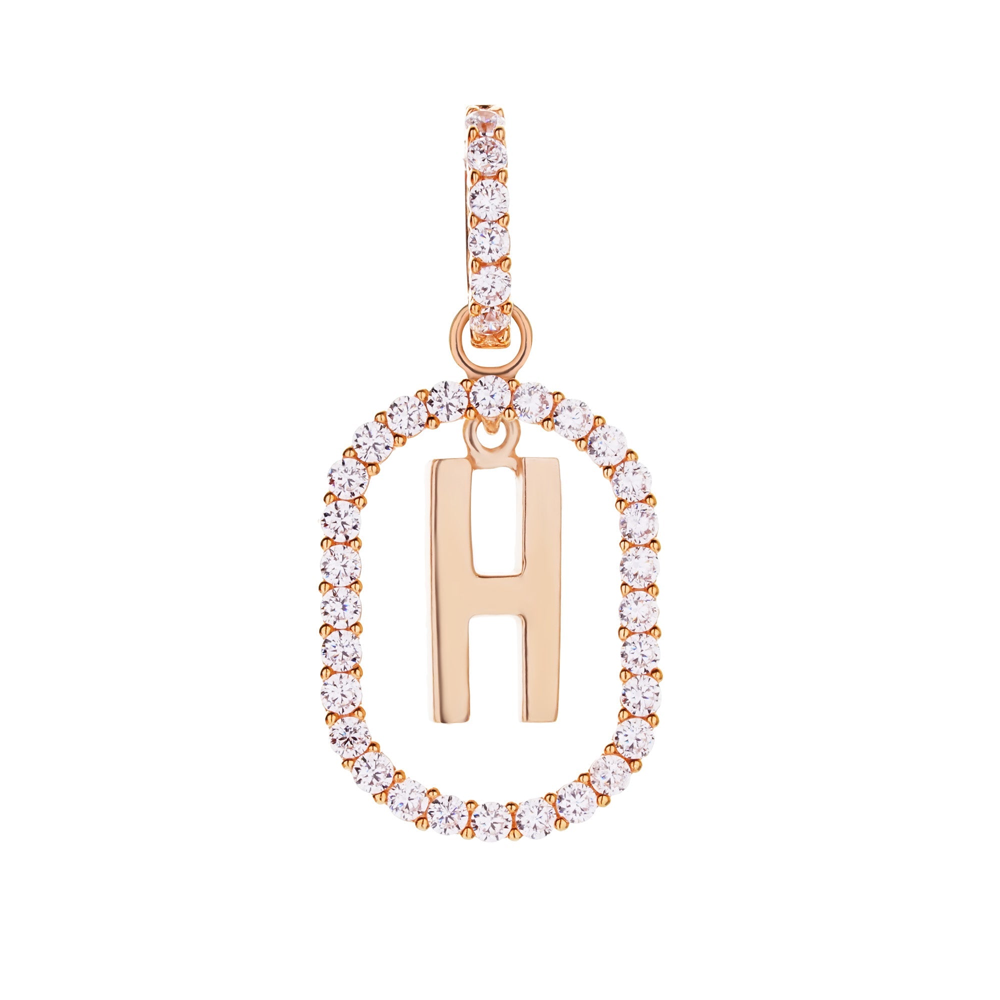 Aerin H Gold Pendant - Initial Pendant