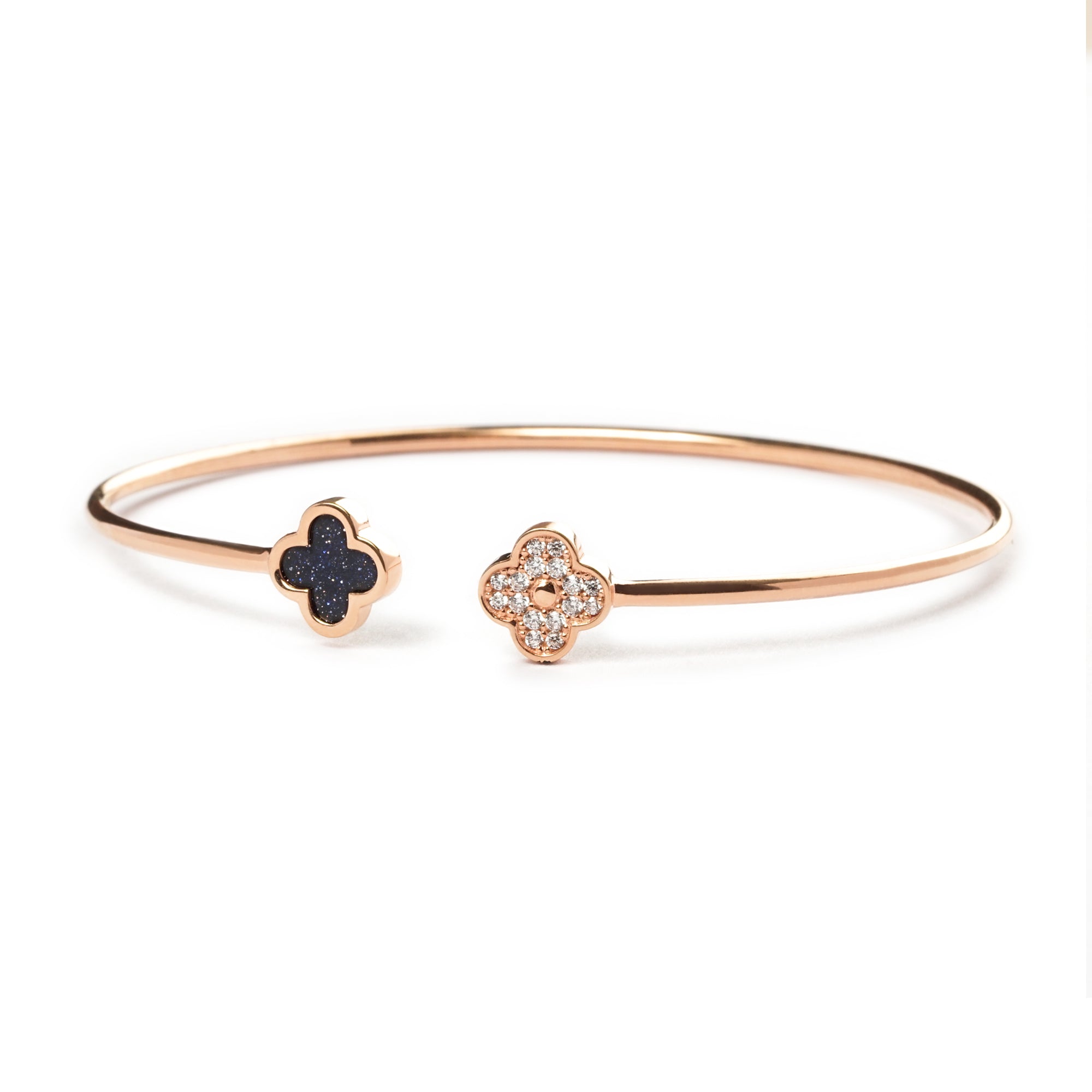 Alinda Gold Bangle -Milky Way - Juene Jewelry