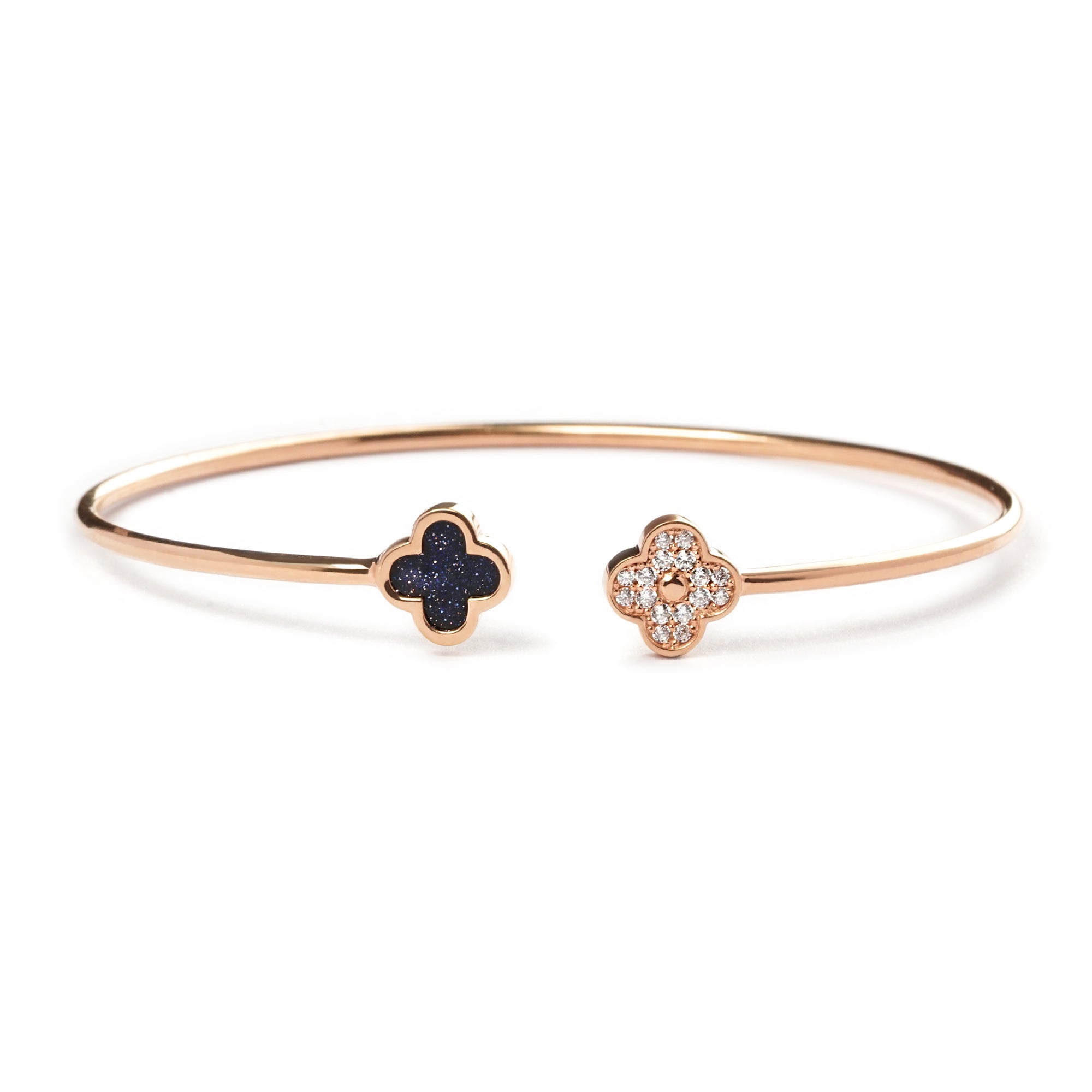 Alinda Gold Bangle -Milky Way - Juene Jewelry