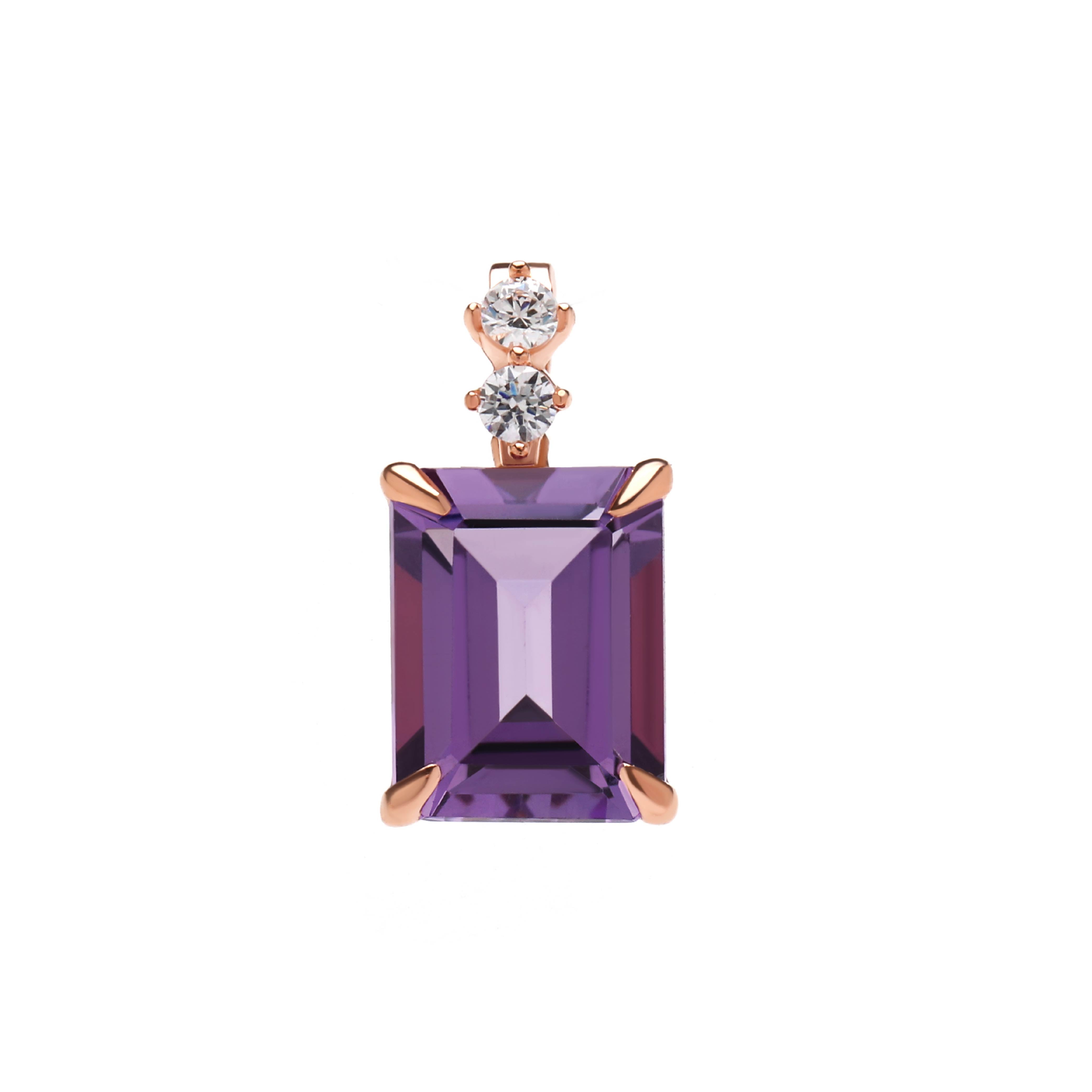 Amethys Pendant 01 - Juene Jewelry