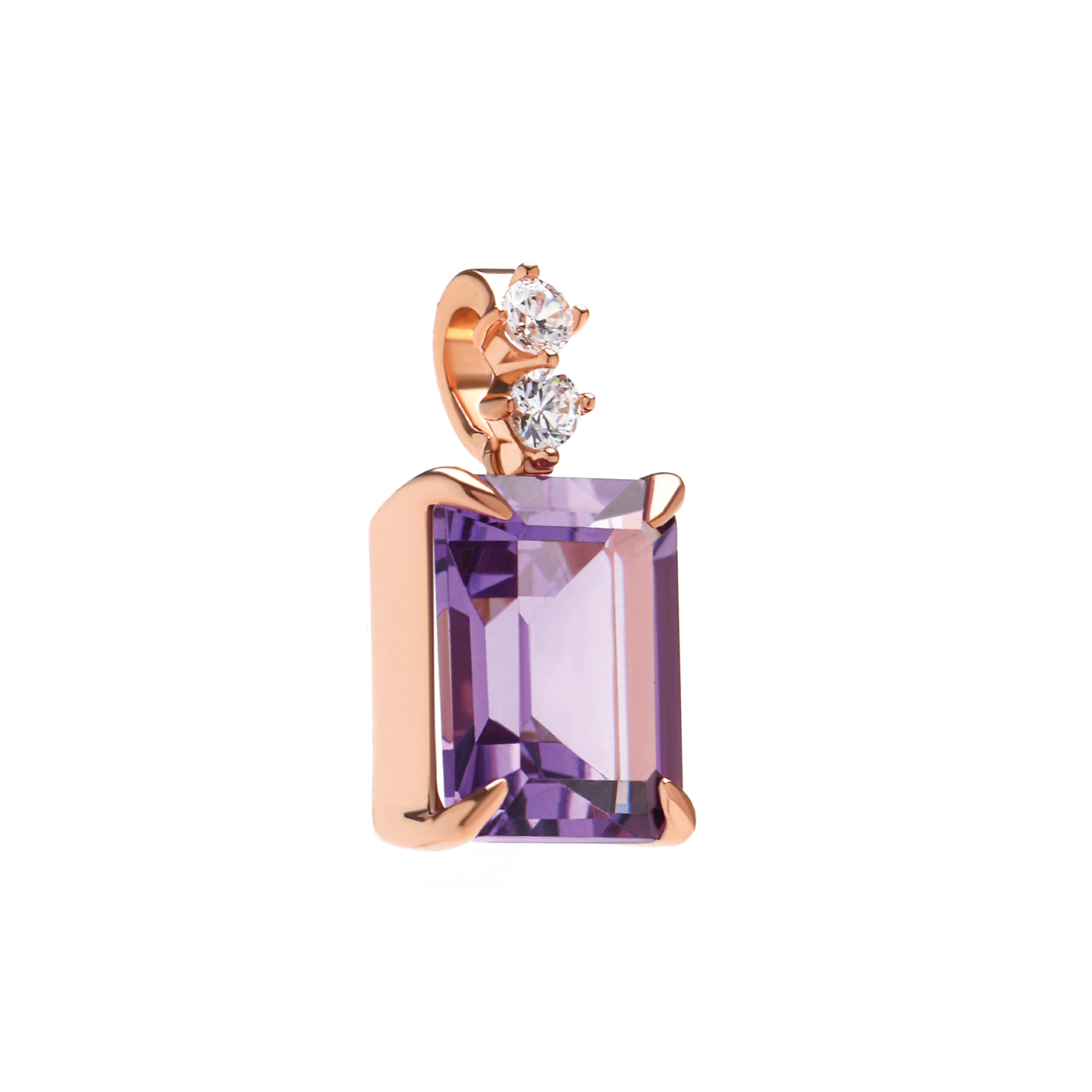Amethys Pendant 01 - Juene Jewelry