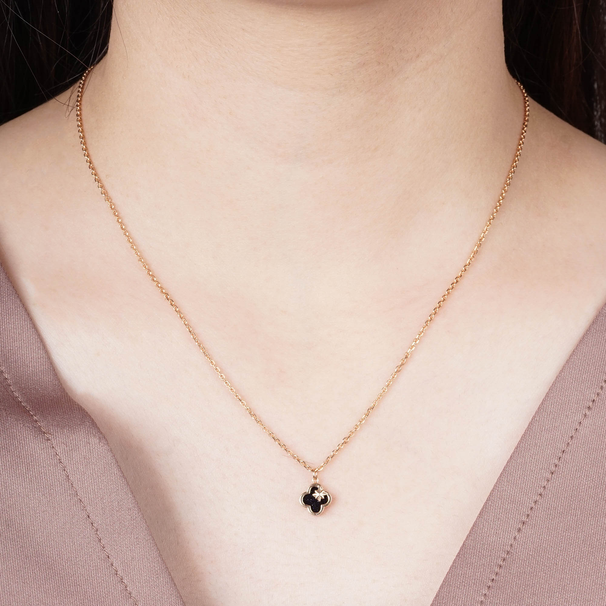 Aquila Gold Necklace - Milky Way - Juene Jewelry