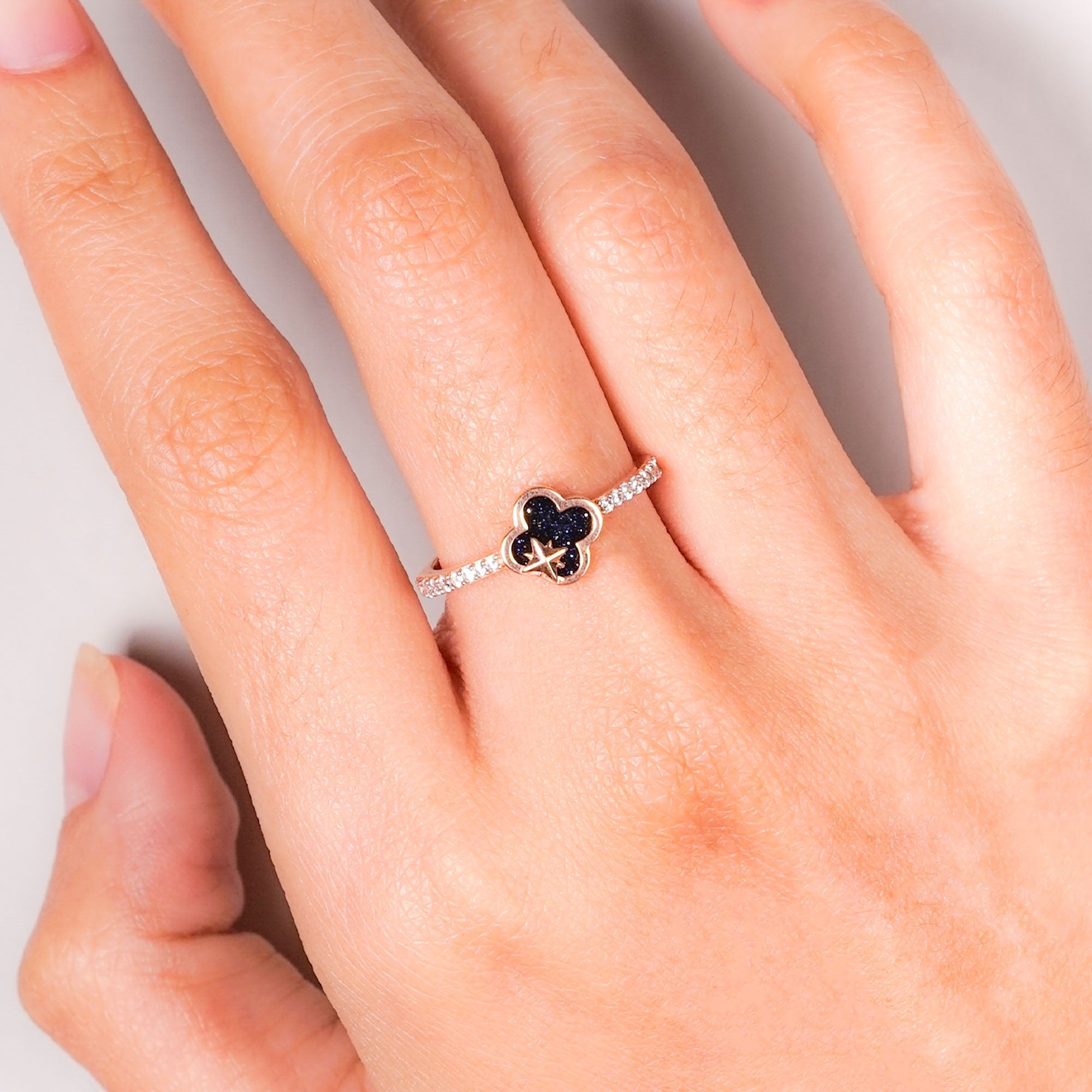Aquila Gold Ring - Milky Way - Juene Jewelry