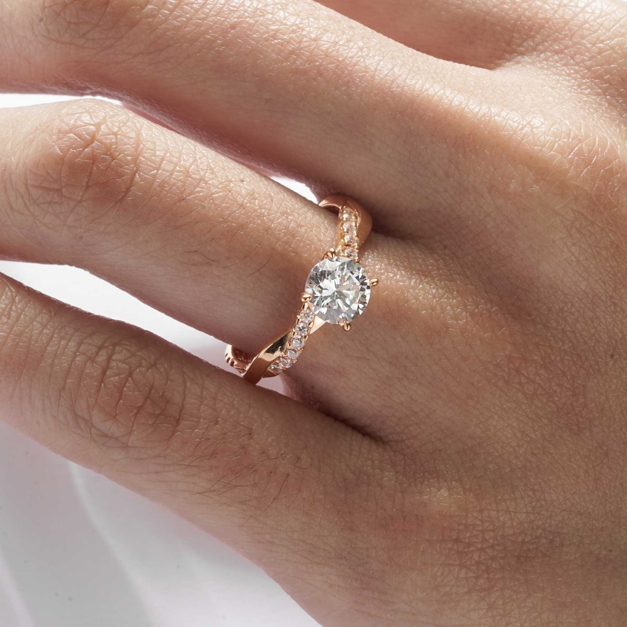 Blair Solitaire Gold Ring - Florence