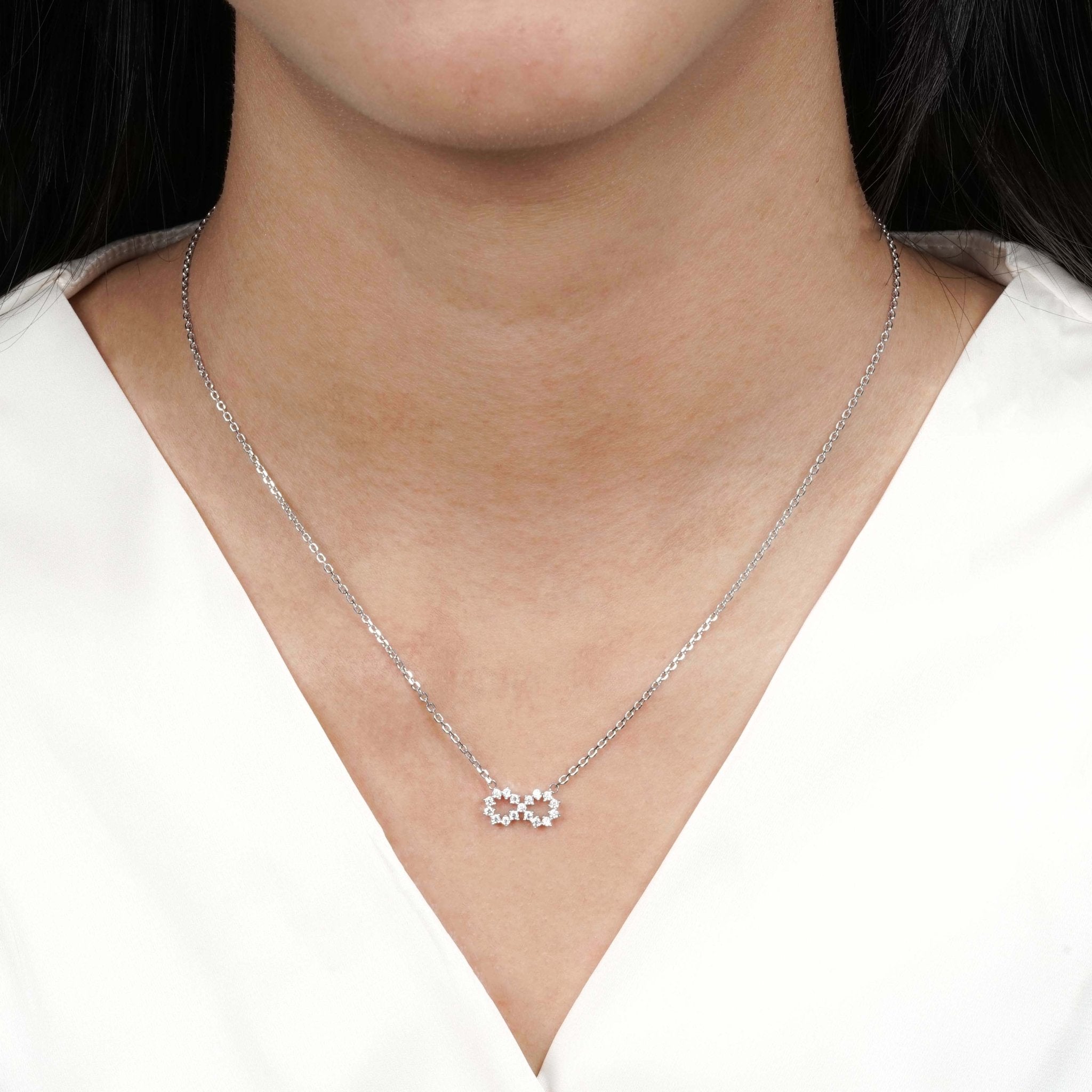 Infinity Gold Necklace - Infinithree - Juene Jewelry