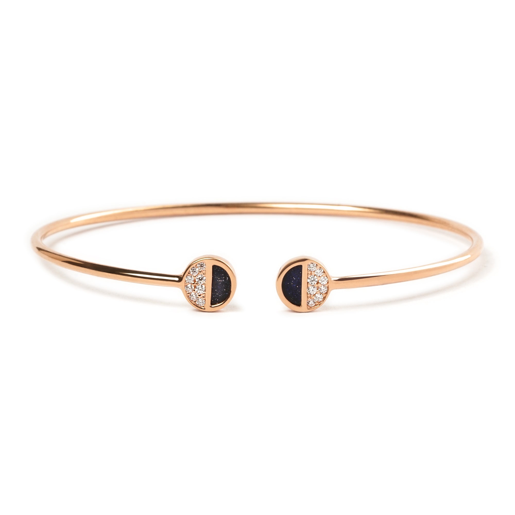 Mira Gold Bangle - Milky Way - Juene Jewelry