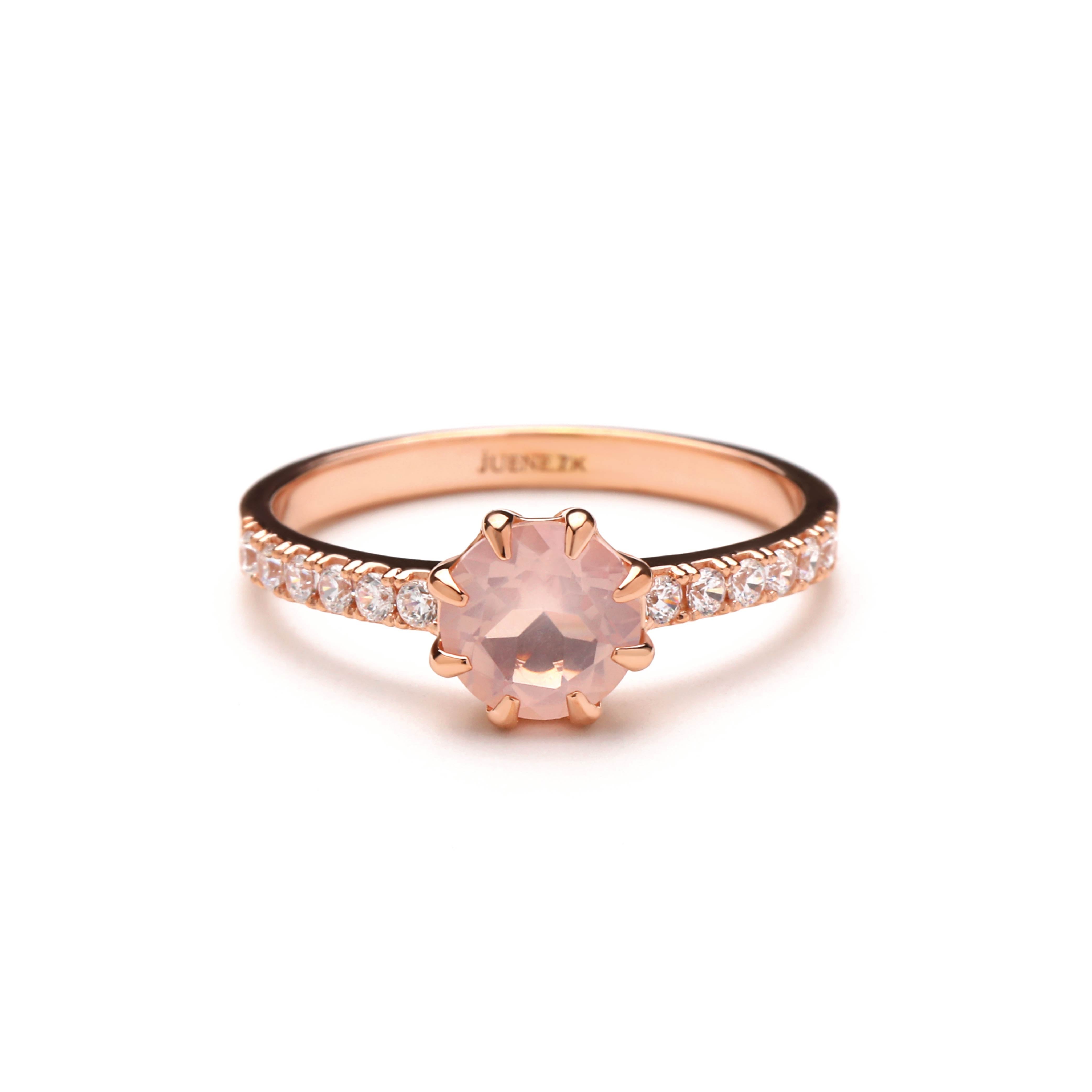 Rosequartz Rings 04 - Juene Jewelry