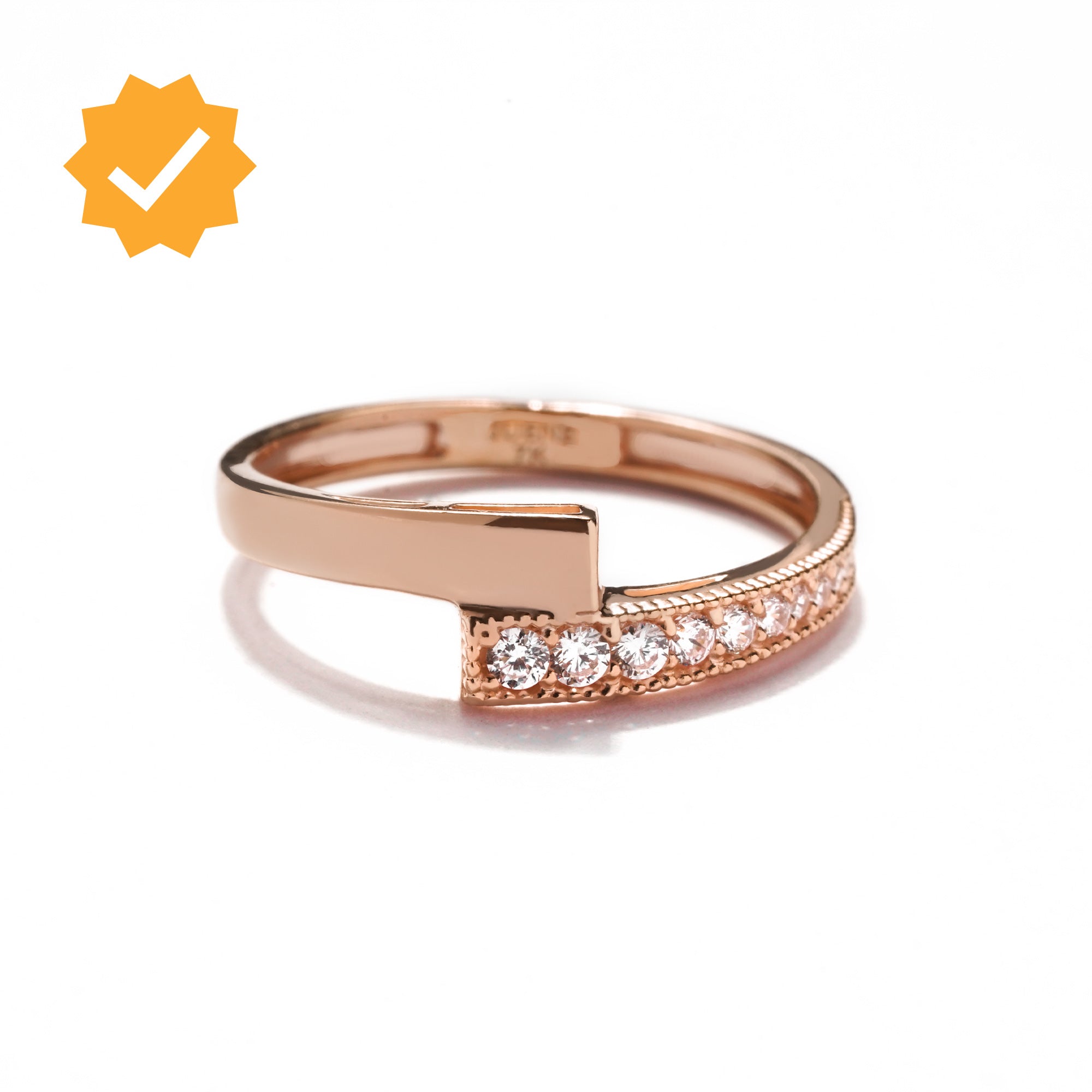Juene Jewelry 7K - SHINY GOLD RING